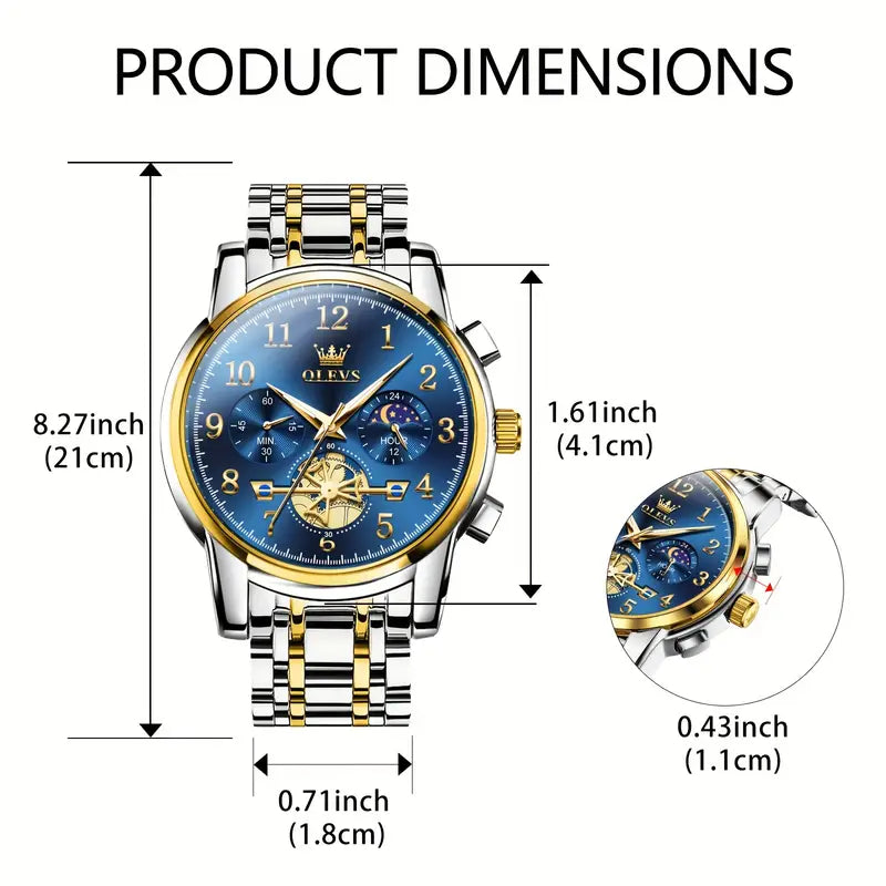 Midnight Skeleton Business Automatic Watch