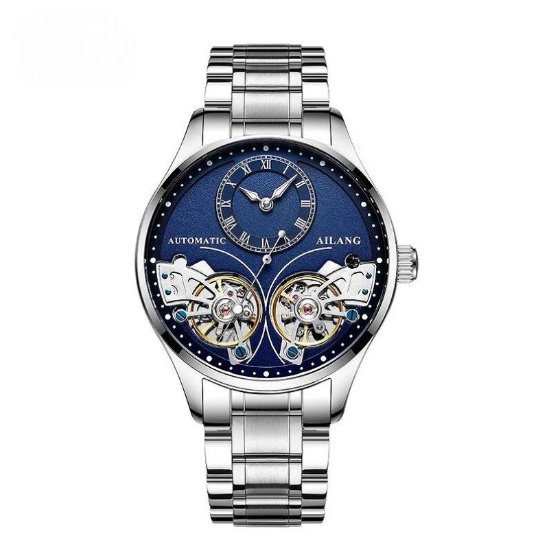 Double tourbillon luminous mechanical watch
