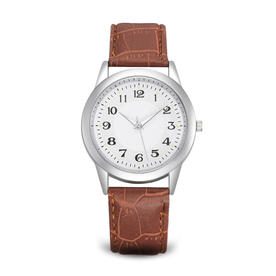 Elegant minimalist watch made of stainless steel