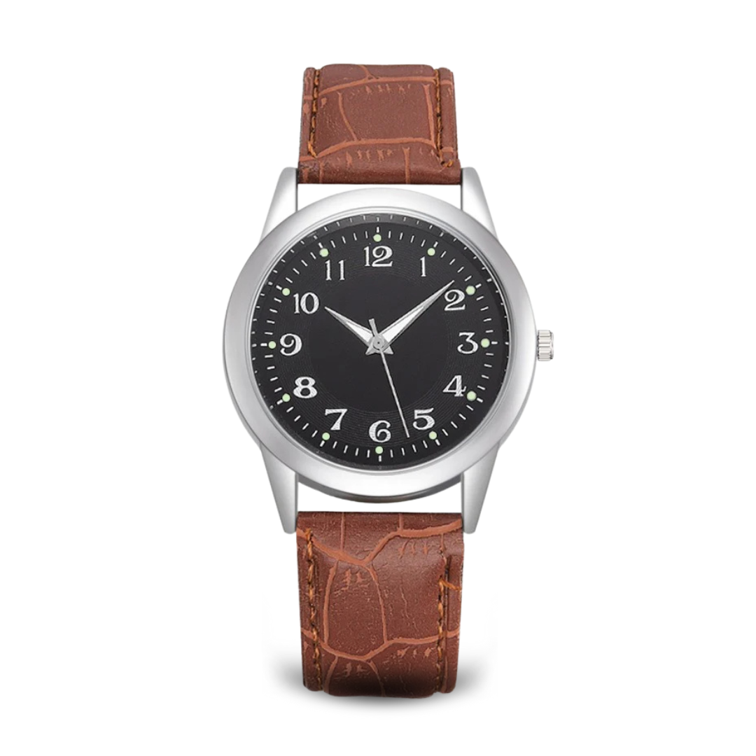Elegant minimalist watch made of stainless steel
