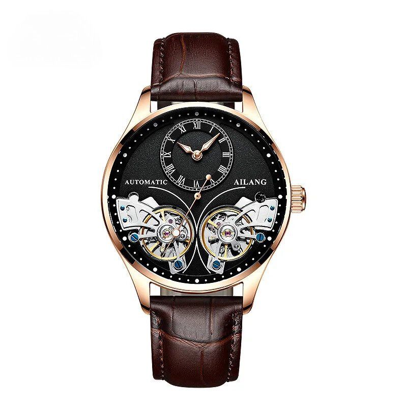 Double tourbillon luminous mechanical watch
