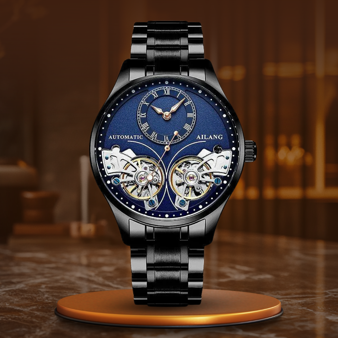Double tourbillon luminous mechanical watch