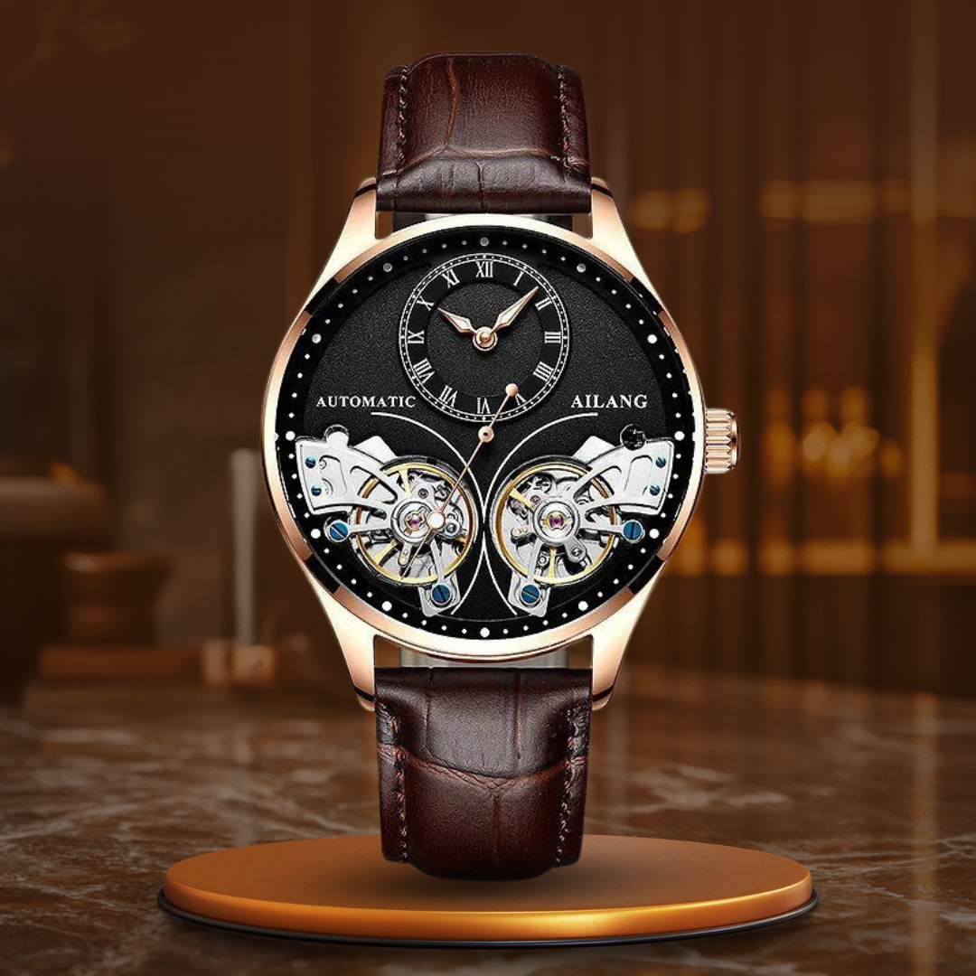 Double tourbillon luminous mechanical watch