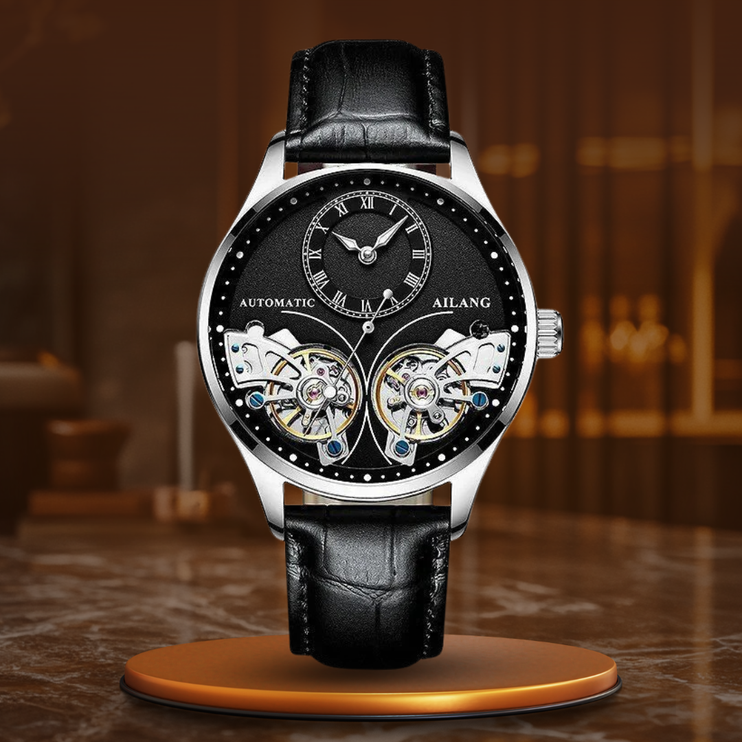 Double tourbillon luminous mechanical watch