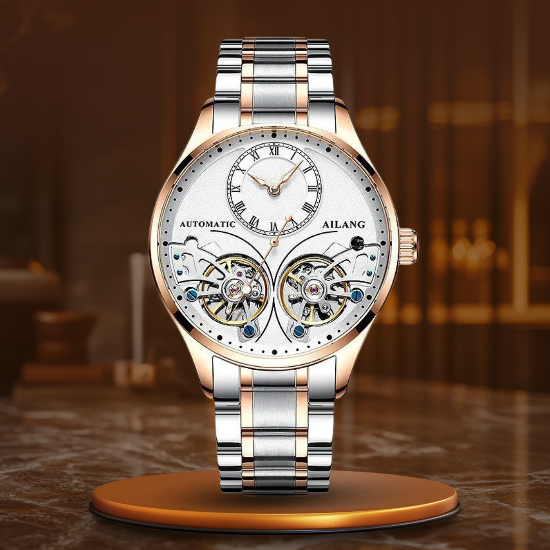 Double tourbillon luminous mechanical watch