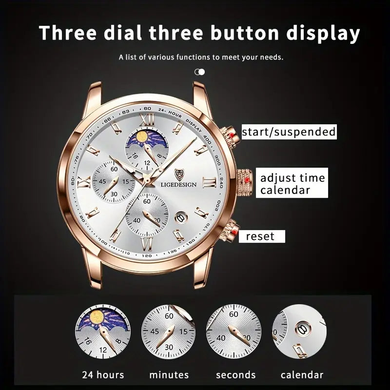 Timeless Elegance Calendar Chronograph