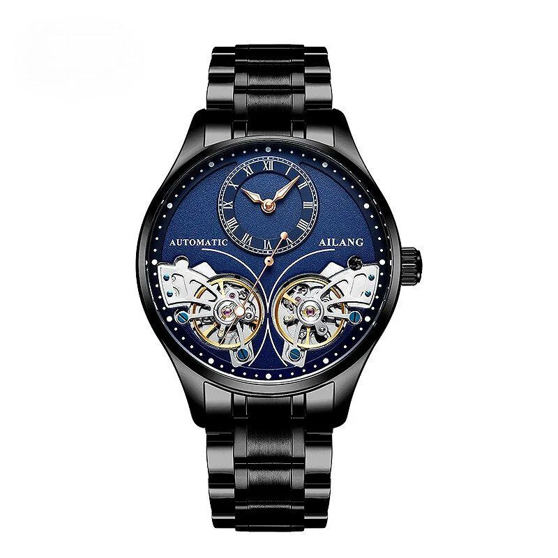 Double tourbillon luminous mechanical watch
