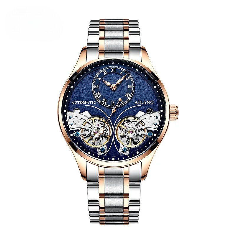 Double tourbillon luminous mechanical watch