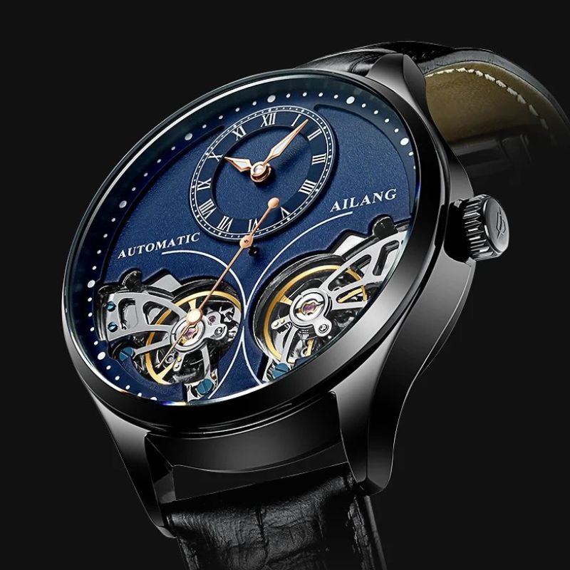 Double tourbillon luminous mechanical watch