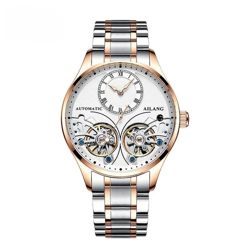 Double tourbillon luminous mechanical watch