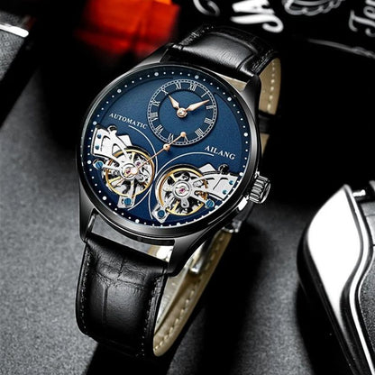 Double tourbillon luminous mechanical watch