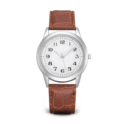 Elegant minimalist watch made of stainless steel
