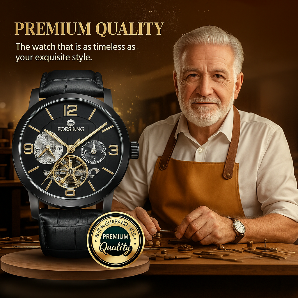Luxury Tourbillon Automatic Mechanical Watch
