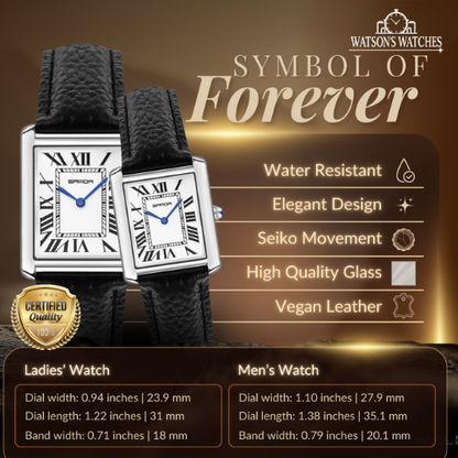 Stylish Square Dial Watches for Couples