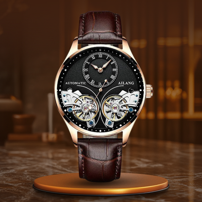 Double tourbillon luminous mechanical watch