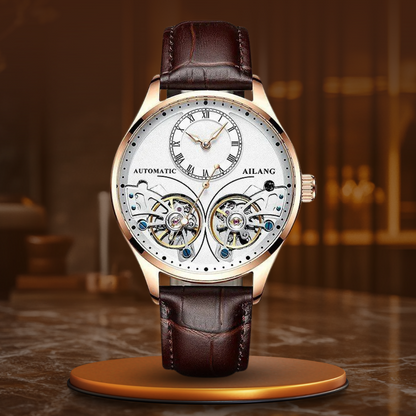 Double tourbillon luminous mechanical watch