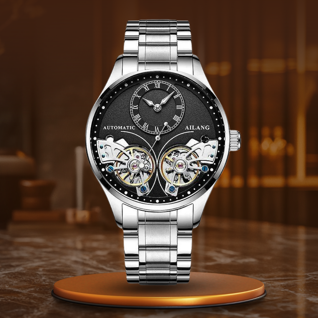 Double tourbillon luminous mechanical watch