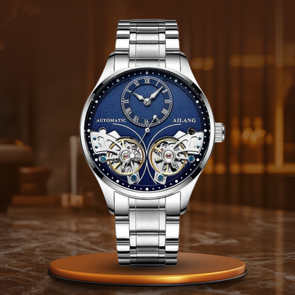Double tourbillon luminous mechanical watch