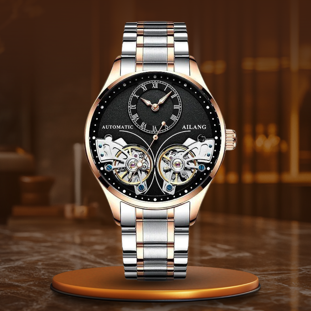 Double tourbillon luminous mechanical watch