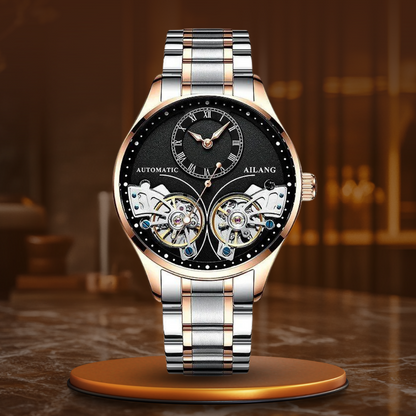 Double tourbillon luminous mechanical watch