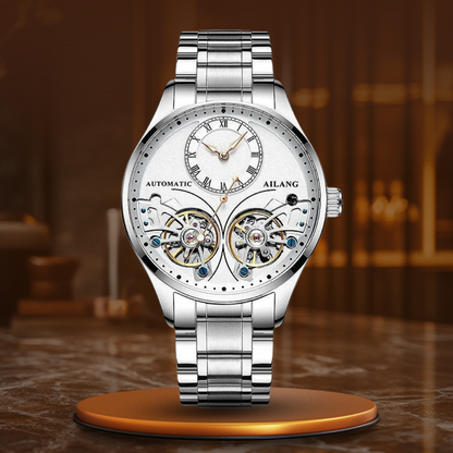 Double tourbillon luminous mechanical watch