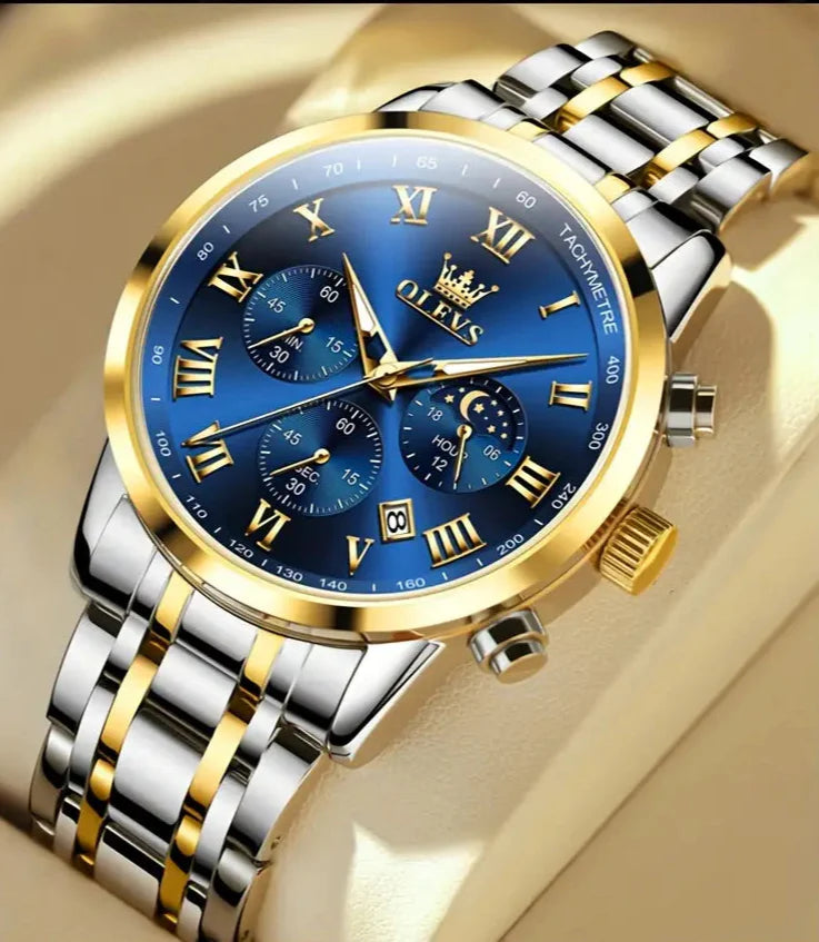 Royal Chronograph Luxury Steel Watch