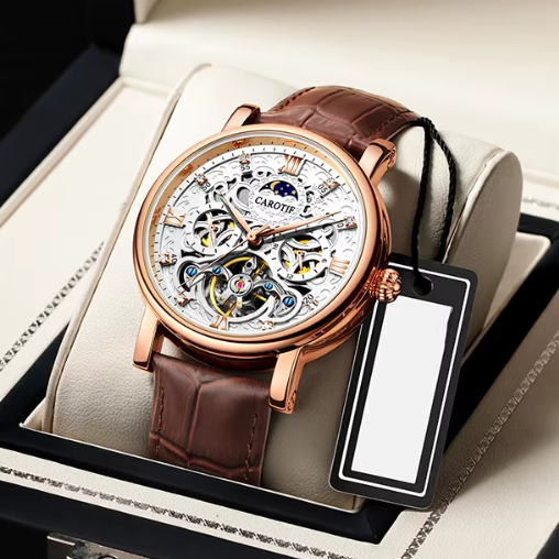 Business Leather Strap Mechanical Automatic Watch
