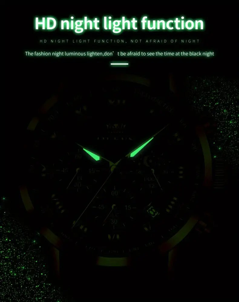 Royal Chronograph Luxury Steel Watch