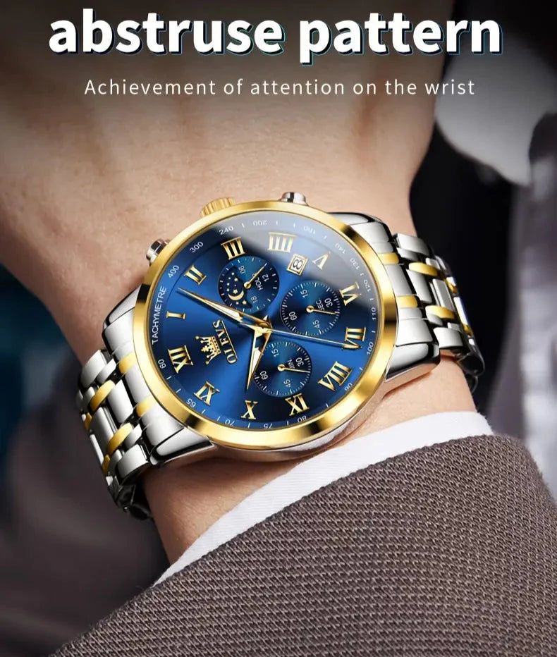 Royal Chronograph Luxury Steel Watch